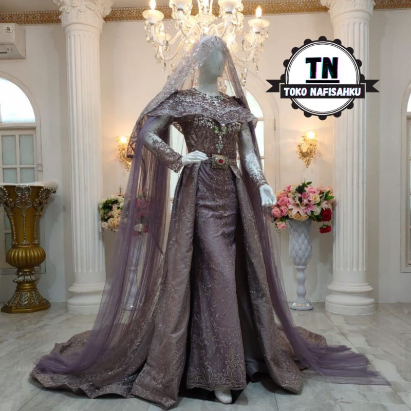 Jual gaun pengantin akad full payet super mewah | gaun akad nikah ... Jual gaun pengantin akad full payet super mewah | gaun akad nikah ...