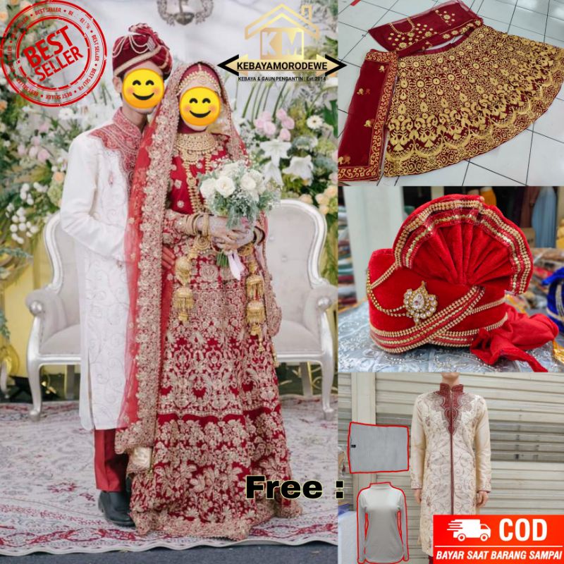 Jual GAUN PENGANTIN INDIA / LEHENGA BRIDAL BAJU PENGANTIN INDIA ...