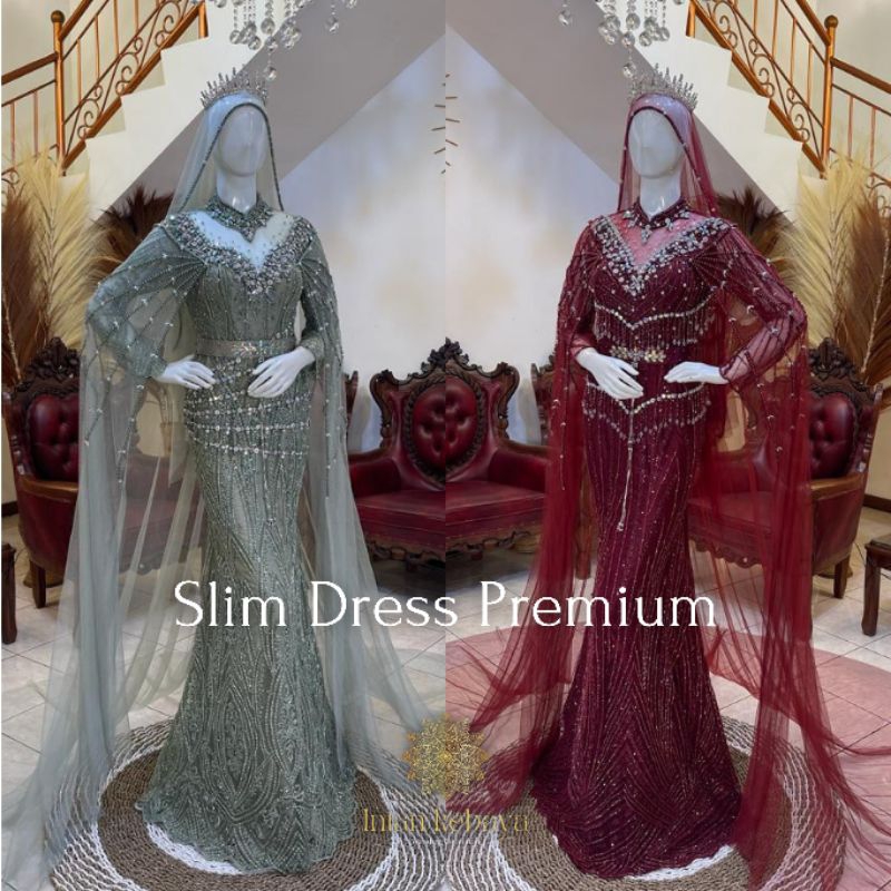 Jual Gaun Slim Dress Premium | Baju Pengantin Modern Mewah Wedding ... Jual Gaun Slim Dress Premium | Baju Pengantin Modern Mewah Wedding ...