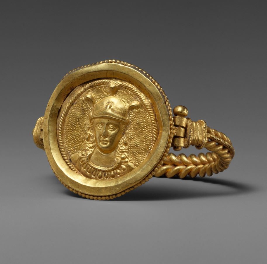 Bracelet with Bust of Roma. Date: 400–450. Geography: Made in Rome ...